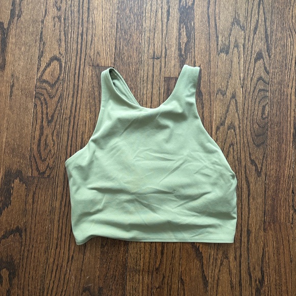 Athleta Tops - Athleta Sage Green Crop Workout Athletic Athleisure Tank